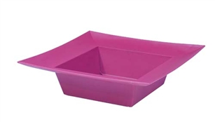 ESSENTIALS™ Square Bowl, Strong Pink, 24/case