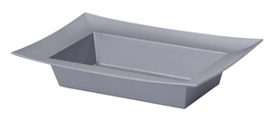 ESSENTIALS™ Rectangle Bowl, Silver, 12 pack