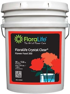 Floralife CRYSTAL CLEAR® Flower Food 300 Powder, 30 lb., 30 lb. pail