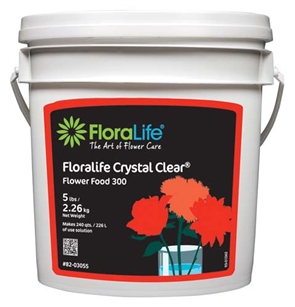 Floralife CRYSTAL CLEAR® Flower Food 300 Powder, 5 lb., 6/case