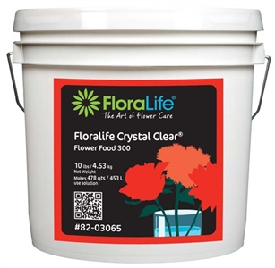 Floralife CRYSTAL CLEAR® Flower Food 300 Powder, 10 lb., 10 lb. pail