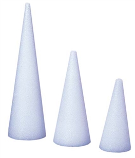 5" x 18" STYROFOAM® Cone, 10/case