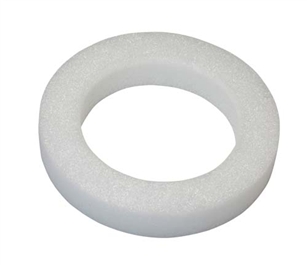 12" White STYROFOAM® Wreath, 12/case