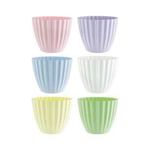 4 3/8" Parasol Vase, Seaside Pastel Assortment,  Pack Size: 24