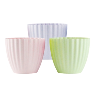 5 3/8" Parasol Vase, 3 color Seaside Asst,  Pack Size: 18