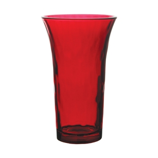 7" Sweetheart Vase, Ruby,  Pack Size: 12