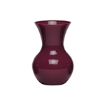 7" Sweetheart Vase, Black Cherry,  Pack Size: 12