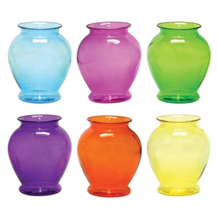 5" Ginger Vase, Fiesta Assortment,  Pack Size: 24