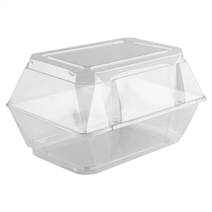 9"x5"x6" Corsage Box, Crystal,  Pack Size: 100