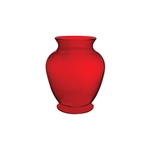 6 1/4" Ginger Vase, Ruby,  Pack Size: 12