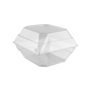 9"x9"x6" Orchid Box, Crystal,  Pack Size: 100