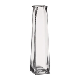 12 3/4" Pyramid Vase, Crystal,  Pack Size: 12