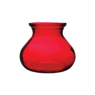 5" Rosie Posie Vase, Ruby,  Pack Size: 12