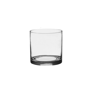 5" x 5" Cylinder, Crystal,  Pack Size: 12