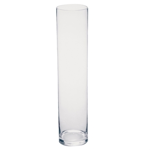 4" x 18" Cylinder Vase, Crystal,  Pack Size: 4