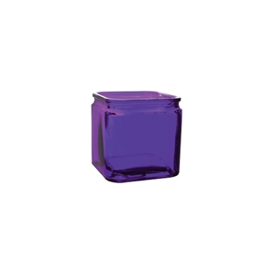 4" x 4" x 4" Square, Violet,  Pack Size: 12