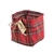 4" x 4" x 4" Square, Plaid Jacket w/Wooden Tag,  Pack Size: 12