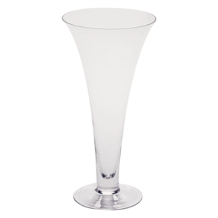 13" Footed Flared Vase, Crystal,  Pack Size: 2