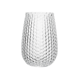 7 5/8" Pebble Stone Vase, Crystal,  Pack Size: 6