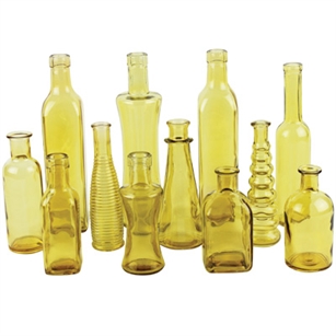 Vintage Bottle Collection, Vintage Amber,  Pack Size: 24