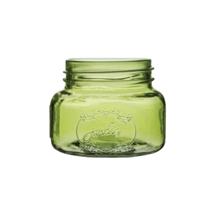 3 1/2" Jardin Vintage Jar, Vintage Green,  Pack Size: 24