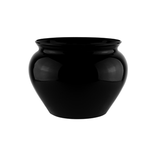 6 1/2" Jardiniere, Black,  Pack Size: 12