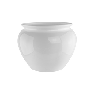 6 1/2" Jardiniere, White,  Pack Size: 12