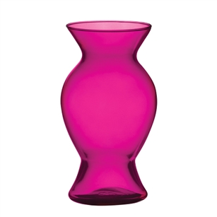 8 3/4" Sophia Vase, Raspberry,  Pack Size: 6