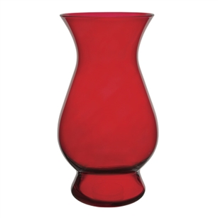 10 5/8" Bella Vase, Ruby,  Pack Size: 6