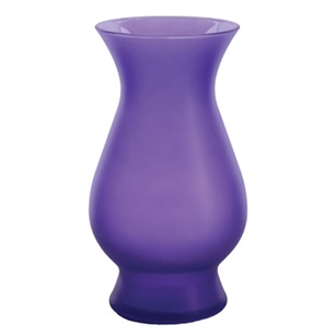 10 5/8" Bella Vase, Violet Frost,  Pack Size: 6