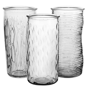 9 3/4" Rose Vase Assortment, Crystal,  Pack Size: 12