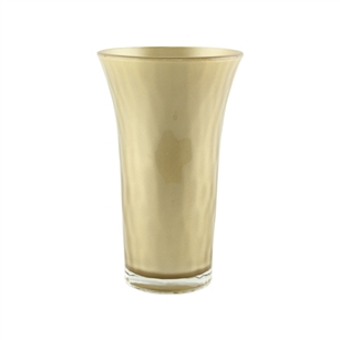 8" Optic Trumpet Vase, Champagne,  Pack Size: 12