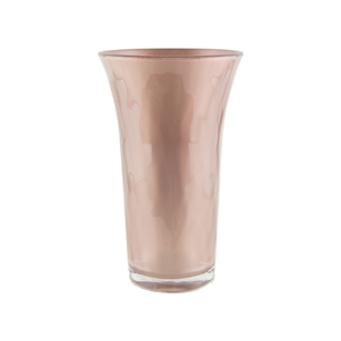 8" Optic Trumpet Vase, Rose Gold,  Pack Size: 12