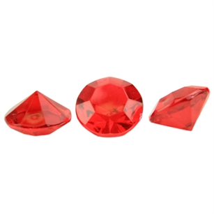 Diamond Gems - 16 mm, Ruby,  Pack Size: 5