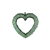 12" Open Heart, Green,  Pack Size: 2