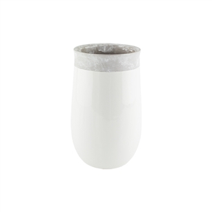 9 3/4" Dane Vase, White,  Pack Size: 3