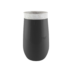 11 1/2" Dane Vase, Black,  Pack Size: 2