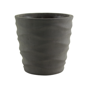 6 3/4" Urban Wave Planter, Slate,  Pack Size: 6