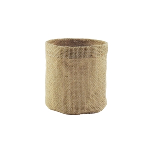 4" Round Burlap Cover, Natural Burlap,  Pack Size: 144