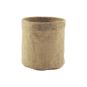 5" Round Burlap Cover, Natural Burlap,  Pack Size: 144