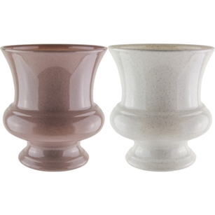 9 1/2" Designer Urn, Sandstone Asst,  Pack Size: 6