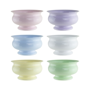 5" Pedestal Bowl, Seaside Pastel Assortment,  Pack Size: 24