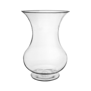8 1/2" Pedestal Vase, Crystal,  Pack Size: 12