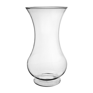 9 3/4" Pedestal Vase, Crystal,  Pack Size: 12