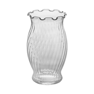 6 5/8" Fluted Vase, Crystal,  Pack Size: 24