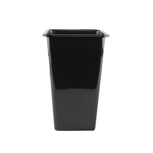 11 1/2" x 20" Sq Cooler Bucket, Black,  Pack Size: 12