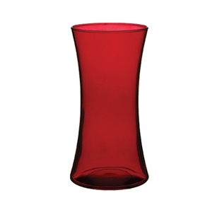 8" Gathering Vase, Ruby,  Pack Size: 6