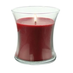 3 1/2" Filled Gathering Votive - Red (Case of 12)