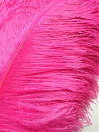 Ostrich Drabs 19-22" Dyed Fuchsia - Per 1/2 lb