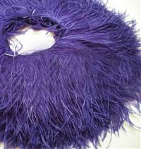 Ostrich Feather Fringe 4-5" Purple - 2 Yards